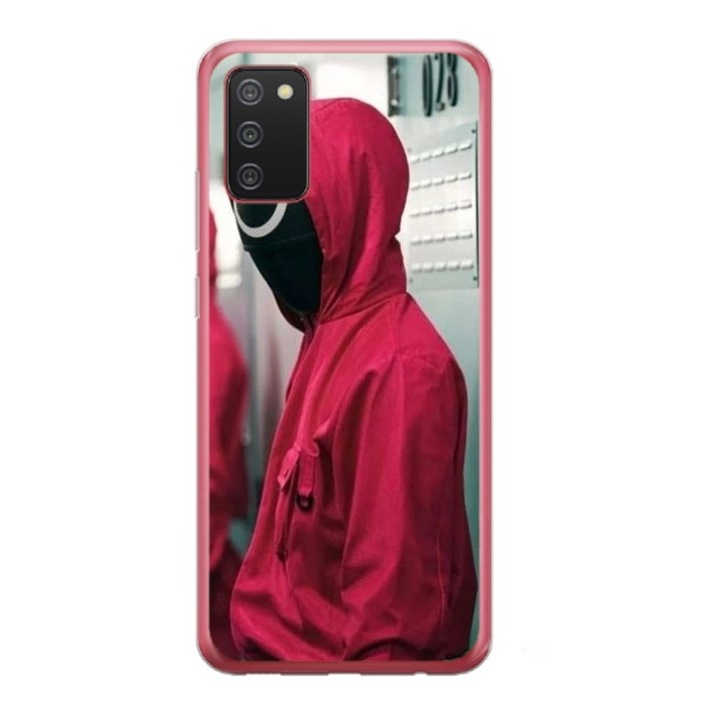 Husa personalizata tip carcasa HQPrint pentru Samsung Galaxy A03S, model Squid Game 14, multicolor, S1D1M0186, Atlas