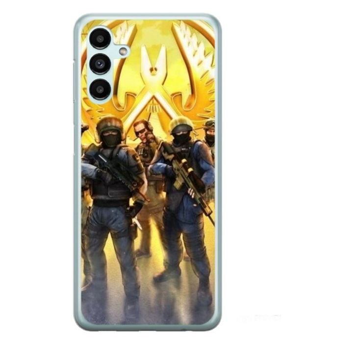 Husa personalizata tip carcasa HQPrint pentru Samsung Galaxy A15, model Counter Strike, multicolor, S1D1M0062, Atlas
