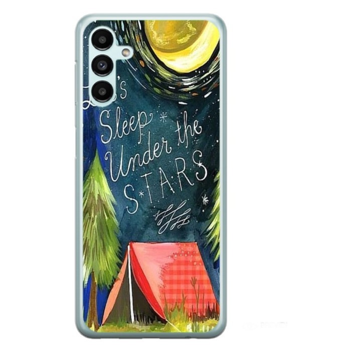 Husa personalizata tip carcasa HQPrint pentru Samsung Galaxy A15, model Lets sleep under the STARS, multicolor, S1D1M0268, Atlas