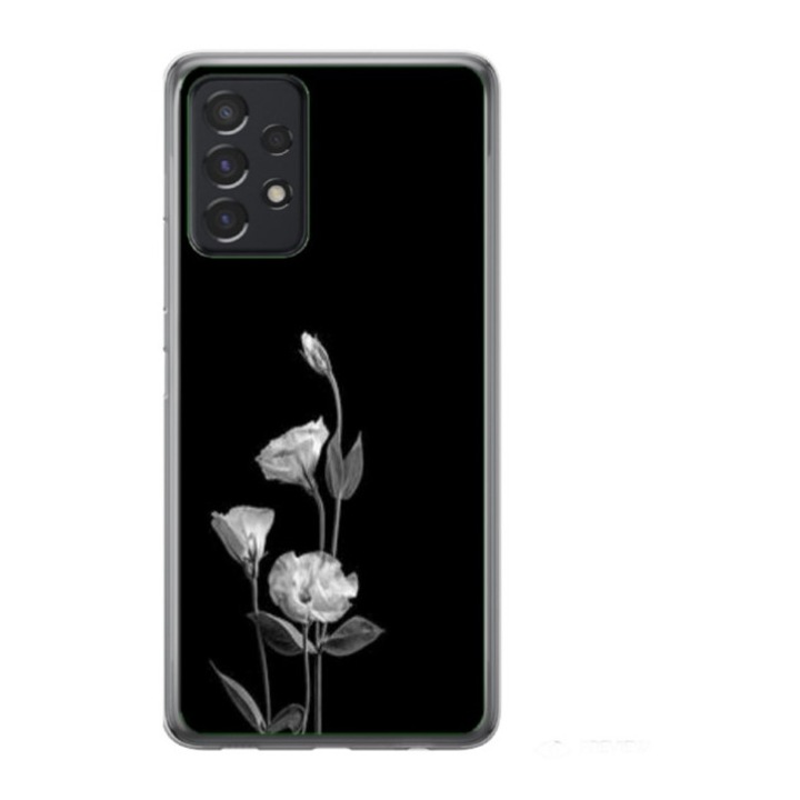 Husa personalizata tip carcasa HQPrint pentru Samsung Galaxy A72, model Abstract Flowers, multicolor, S1D1M0216, Atlas