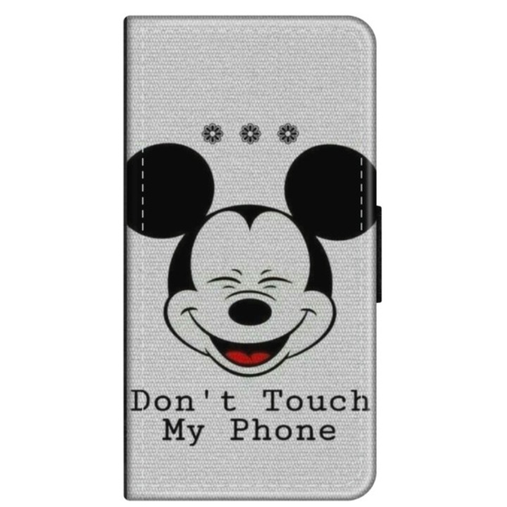 Husa personalizata tip carte HQPrint pentru Samsung Galaxy S21 FE, model Dont Touch my Phone 3, multicolor, S1D1M0123, Atlas