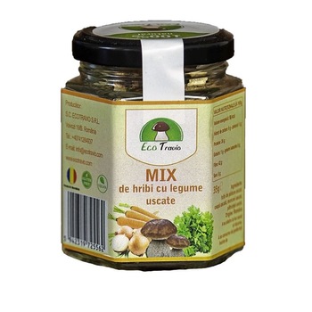 Mix de hribi cu legume uscate Ecotravio, 35g Mix de hribi cu legume uscate Ecotravio, 35g