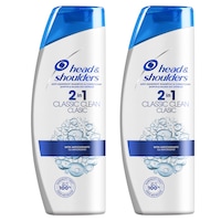 Pachet promo: 2 x Sampon anti-matreata Head&Shoulders Classic Clean 2-in-1 pentru par normal, 2 x 400 ml