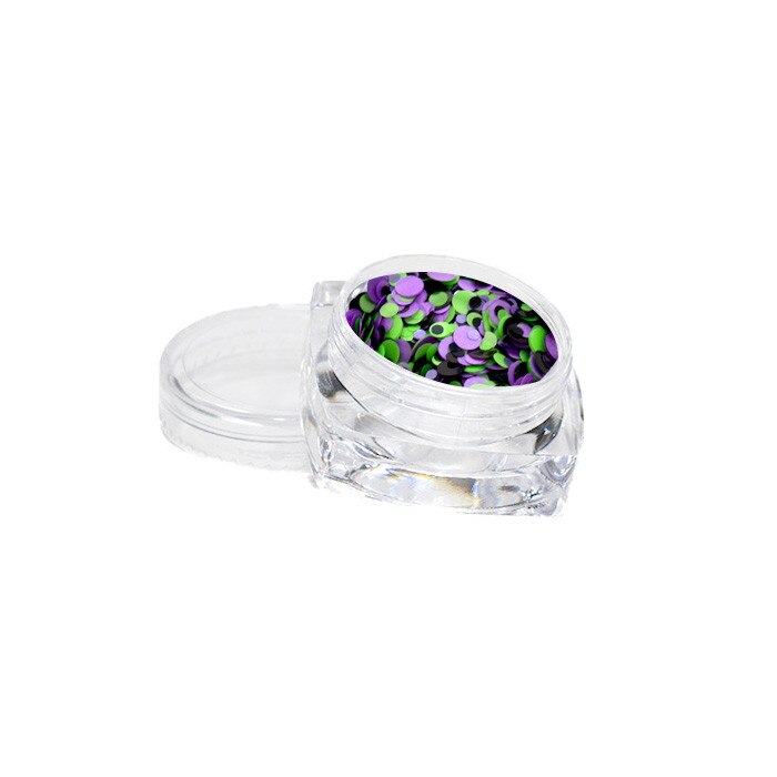 Sclipici pentru unghii MoonbasaNails #267, Violet / Verde