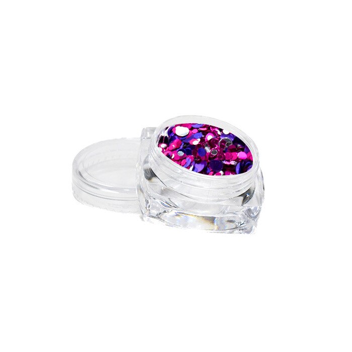 Sclipici pentru unghii MoonbasaNails #269, Violet / Roz