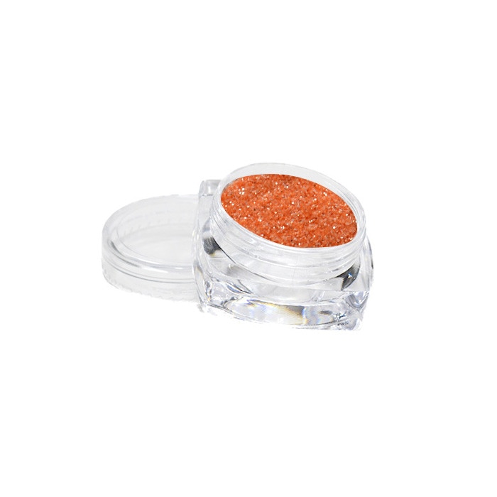 Pudra cu sclipici MoonbasaNails Silver Laser # 612, Portocaliu