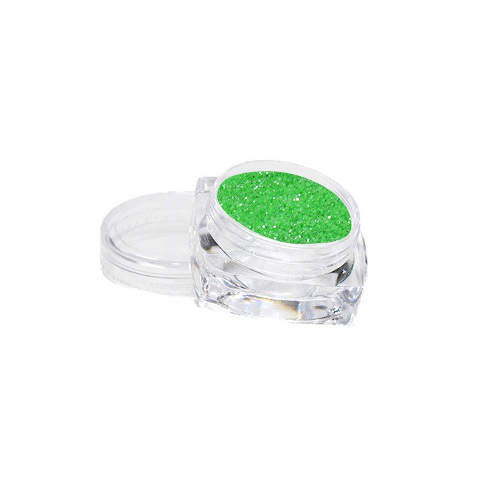 Pudra cu sclipici MoonbasaNails Silver Laser # 606, Verde