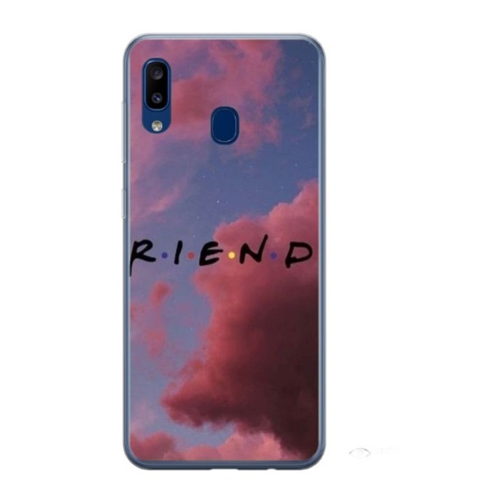 Husa personalizata tip carcasa HQPrint pentru Samsung Galaxy A40, model FRIENDS 2, multicolor, S1D1M0082, Atlas