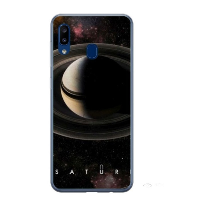 Husa personalizata tip carcasa HQPrint pentru Samsung Galaxy A40, model Planet 1, multicolor, S1D1M0347, Atlas