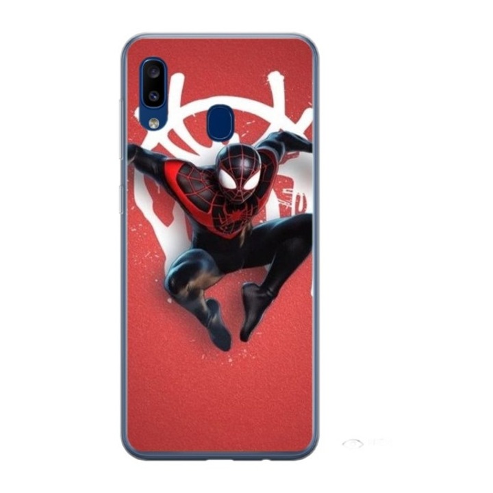 Husa personalizata tip carcasa HQPrint pentru Samsung Galaxy A40, model Spiderman 3, multicolor, S1D1M0169, Atlas