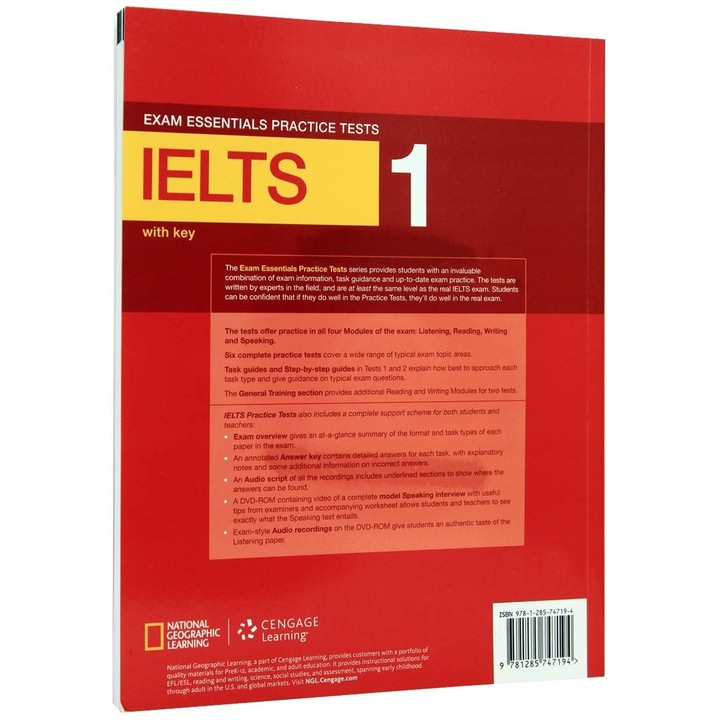 Exam Essentials IELTS 1gyakorlati tesztek, megoldókulccsal, CD-vel
