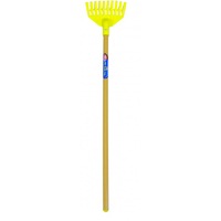 grebla din plastic solid pentru copii hecht pt 406-4 culoarea plaetei galbena manerul imita lemnul imagen 41_0_
0
