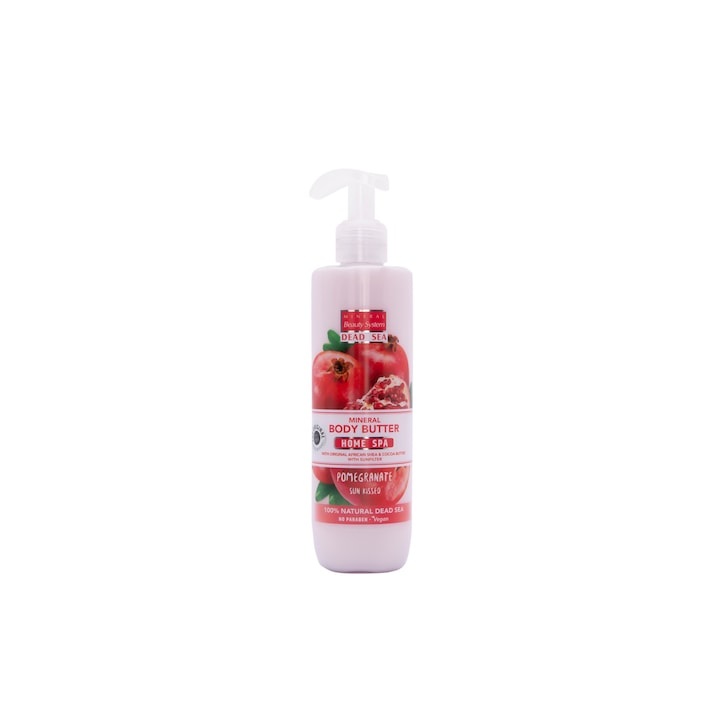 Минерален Арома крем за тяло Нар Mineral Beauty System Israel, 300 ml