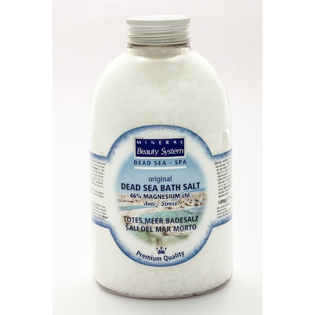 Натурални соли за вана от Мъртво море с 46% магнезий Mineral Beauty System Israel