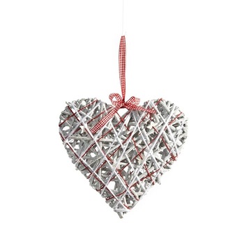 Inima decorativa din ratan Inima decorativa din ratan