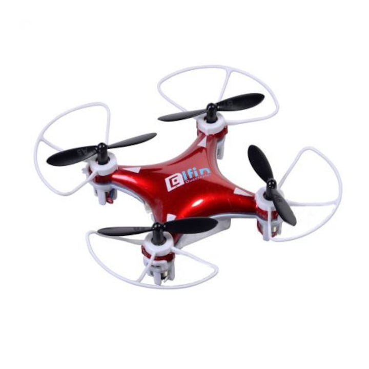 Mini drona cu telecomanda Elfin GHz ,Rosu