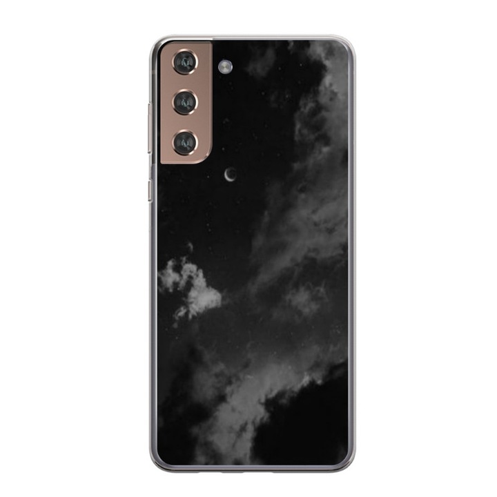 Husa personalizata tip carcasa HQPrint pentru Samsung Galaxy S21 FE, model Night Sky, multicolor, S1D1M0022, Atlas