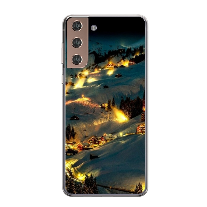 Husa personalizata tip carcasa HQPrint pentru Samsung Galaxy S22 Plus, model Nice View 6, multicolor, S1D1M0128, Atlas