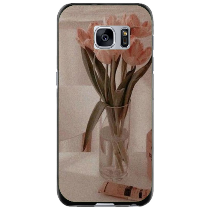 Husa personalizata tip carcasa HQPrint pentru Samsung Galaxy S7 Edge, model Flowers 14, multicolor, S1D1M0208, Atlas