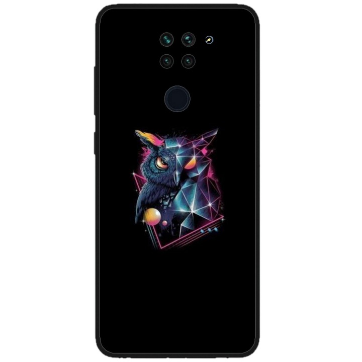 Husa personalizata tip carcasa HQPrint pentru Xiaomi Redmi Note 9 5G, model Colorful 9, multicolor, S1D1M0333, Atlas