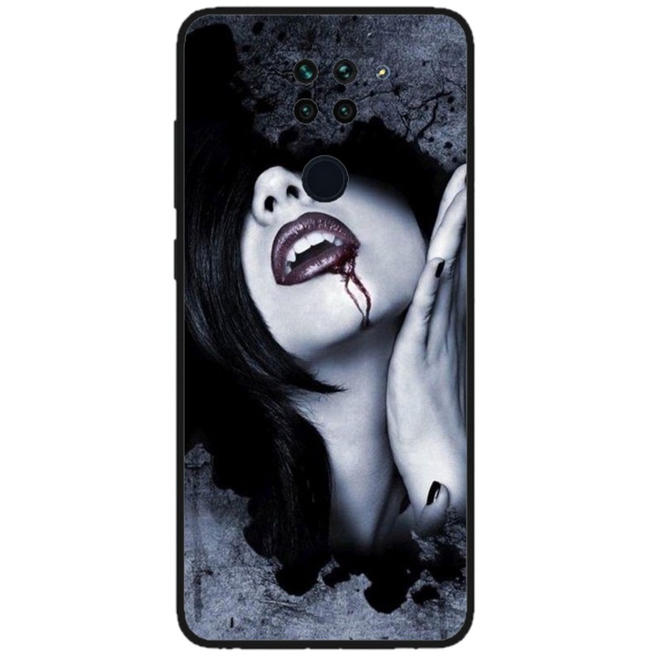 Husa personalizata tip carcasa HQPrint pentru Xiaomi Redmi Note 9 Pro 5G, model Vampire, multicolor, S1D1M0210, Atlas