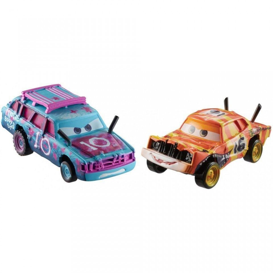 Set de masinute metalice Blind Spot si Pushover Disney Cars 3