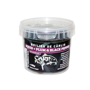 Momeala carlig, Carp Plus Baits, Boilies de Carlig Squid+Plum&Black Pepper 12-20 mm 200 g Momeala carlig, Carp Plus Baits, Boilies de Carlig Squid+Plum&Black Pepper 12-20 mm 200 g