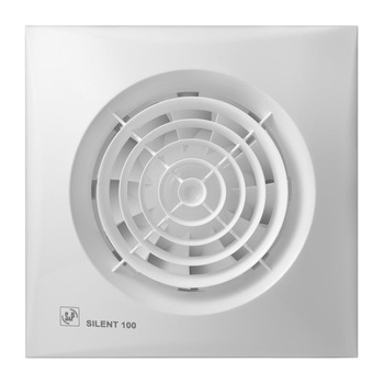 Ventilator de extractie pentru baie si grupuri sanitare Soler & Palau Silent 100 CHZ, Sistem axial, Diametru 100 mm, 2400 RPM, Debit aer 95 mc/h Ventilator de extractie pentru baie si grupuri sanitare Soler & Palau Silent 100 CHZ, Sistem axial, Diametru 100 mm, 2400 RPM, Debit aer 95 mc/h