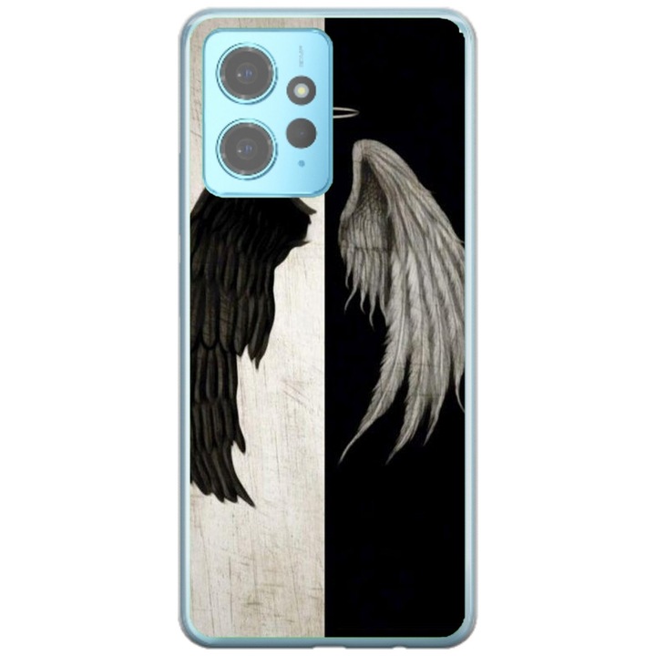 Husa personalizata tip carcasa HQPrint pentru Xiaomi Redmi Note 12 Pro Plus 4G, model Angel Wings, multicolor, S1D1M0004, Atlas