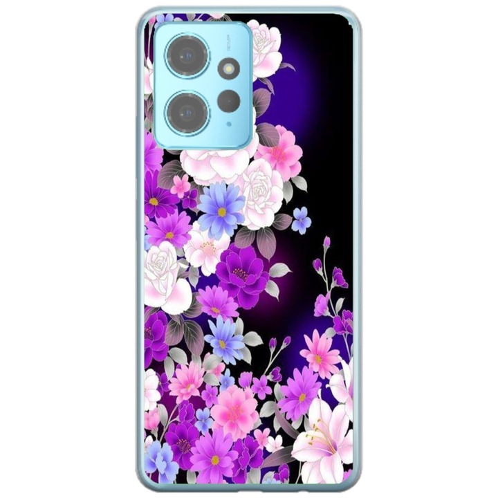 Husa personalizata tip carcasa HQPrint pentru Xiaomi Redmi Note 12 Pro Plus 5G, model Flowers 3, multicolor, S1D1M0039, Atlas