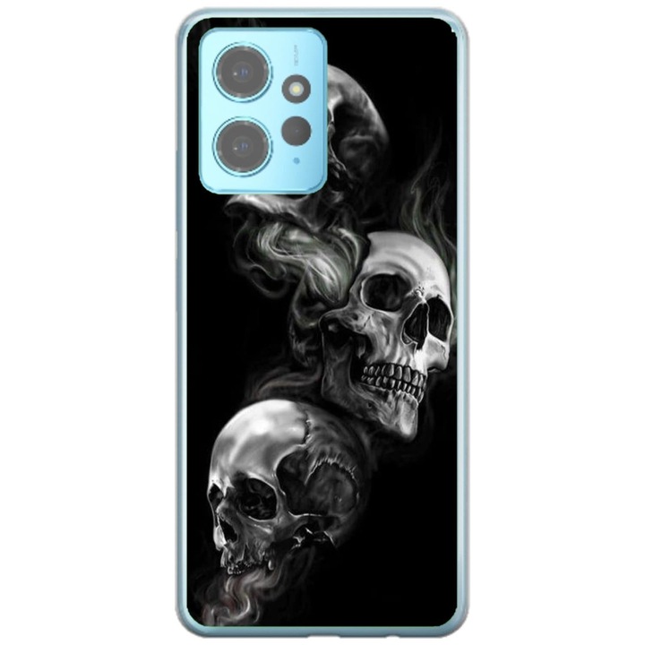 Husa personalizata tip carcasa HQPrint pentru Xiaomi Redmi Note 12 Pro Plus 4G, model Skulls, multicolor, S1D1M0032, Atlas