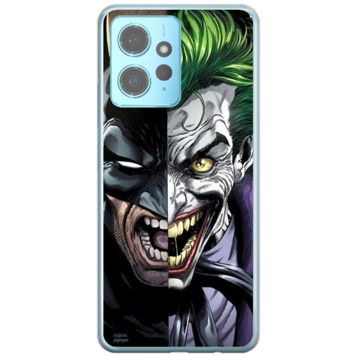 Husa personalizata tip carcasa HQPrint pentru Xiaomi Redmi Note 12 Pro Plus 5G, model Batman VS Joker, multicolor, S1D1M0012, Atlas