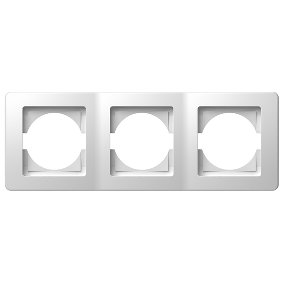 Rama decorativa tripla TEM Ekonomik, orizontala, Alb