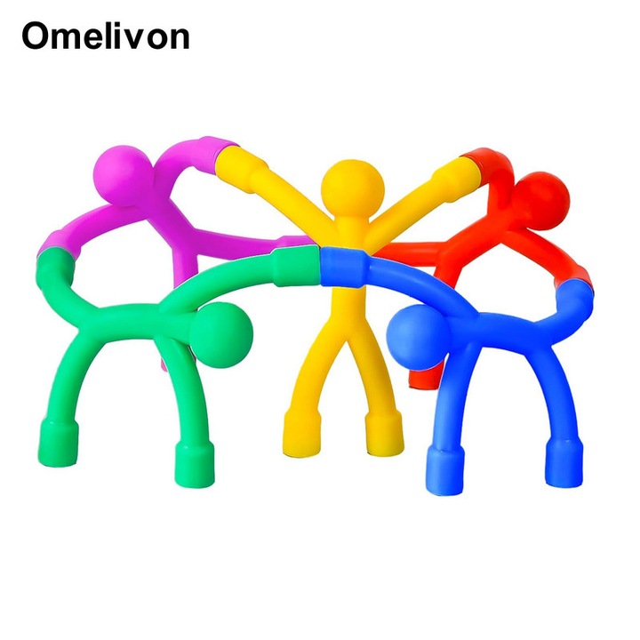 Set 5 Jucarii Magnetice pentru Calatorii Omelivon, Jucarii Fidget pentru Copii, Activitati Esentiale in Avion si Masina, 2-4 Ani, Multicolor