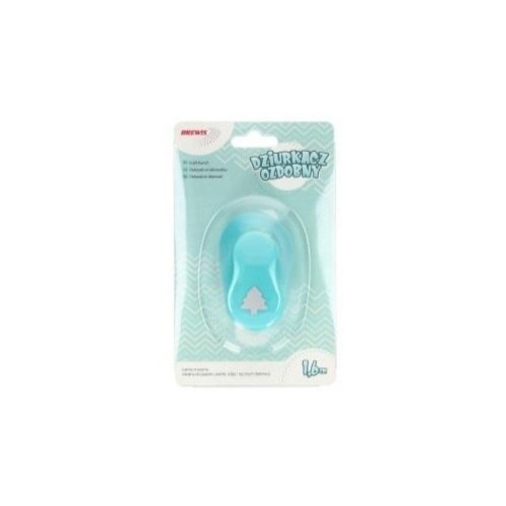 Perforator decorativ BREWIS, model choinka, 1,6cm, set mix