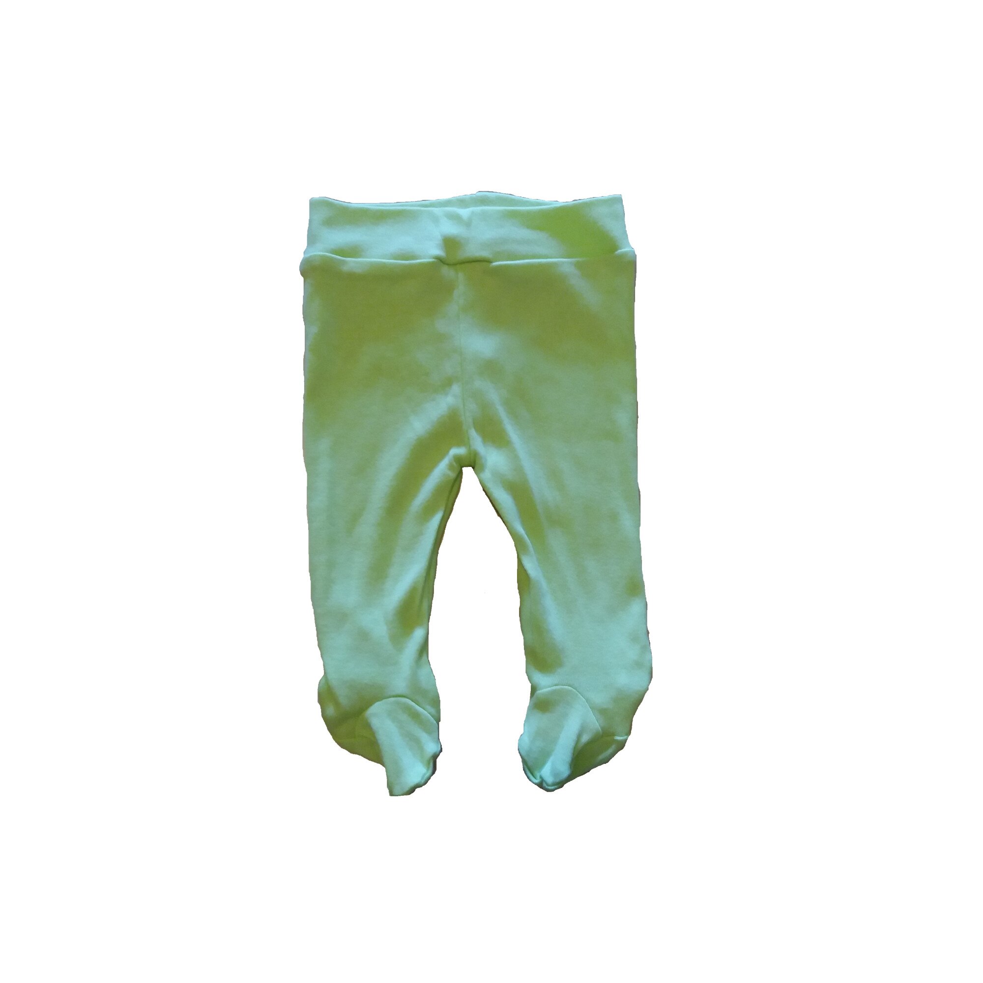 Pantaloni cu bata si botosei 0- 1 luni, Verde deschis