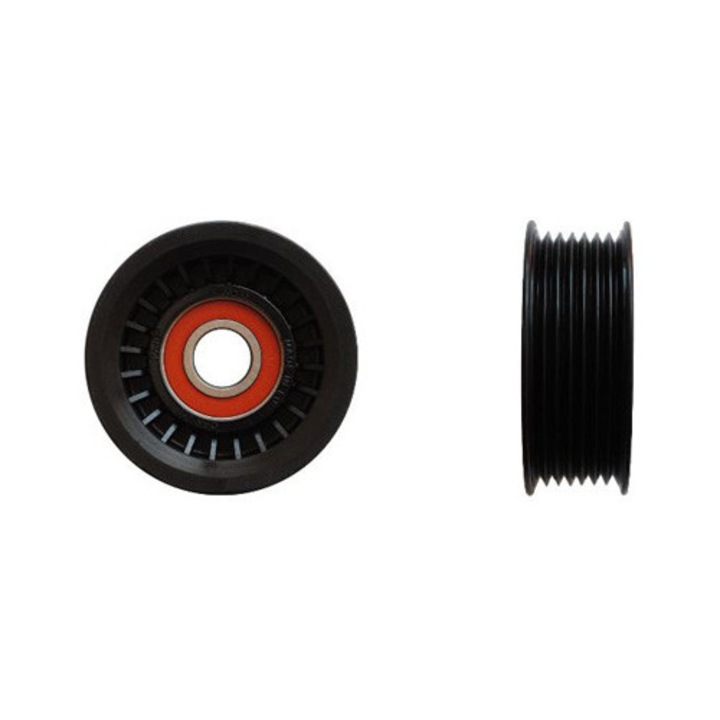 Denckermann vezetőgörgő 75x17x26mm, tartós műanyagból, ipari alkalmazásokhoz