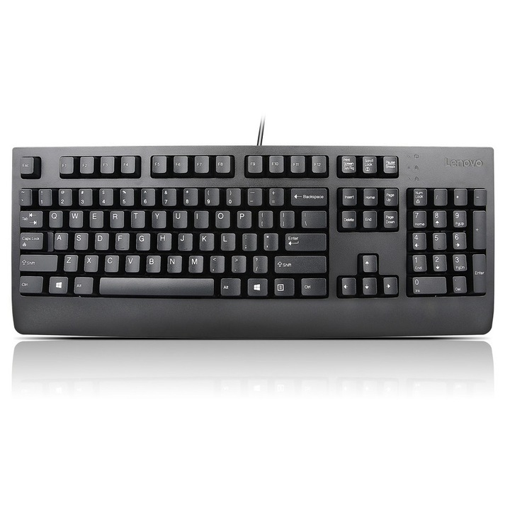 Tastatura, Lenovo, USB, Negru