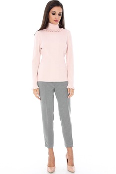 Pantaloni alb , ROH , cu negru Pantaloni alb , ROH , cu negru