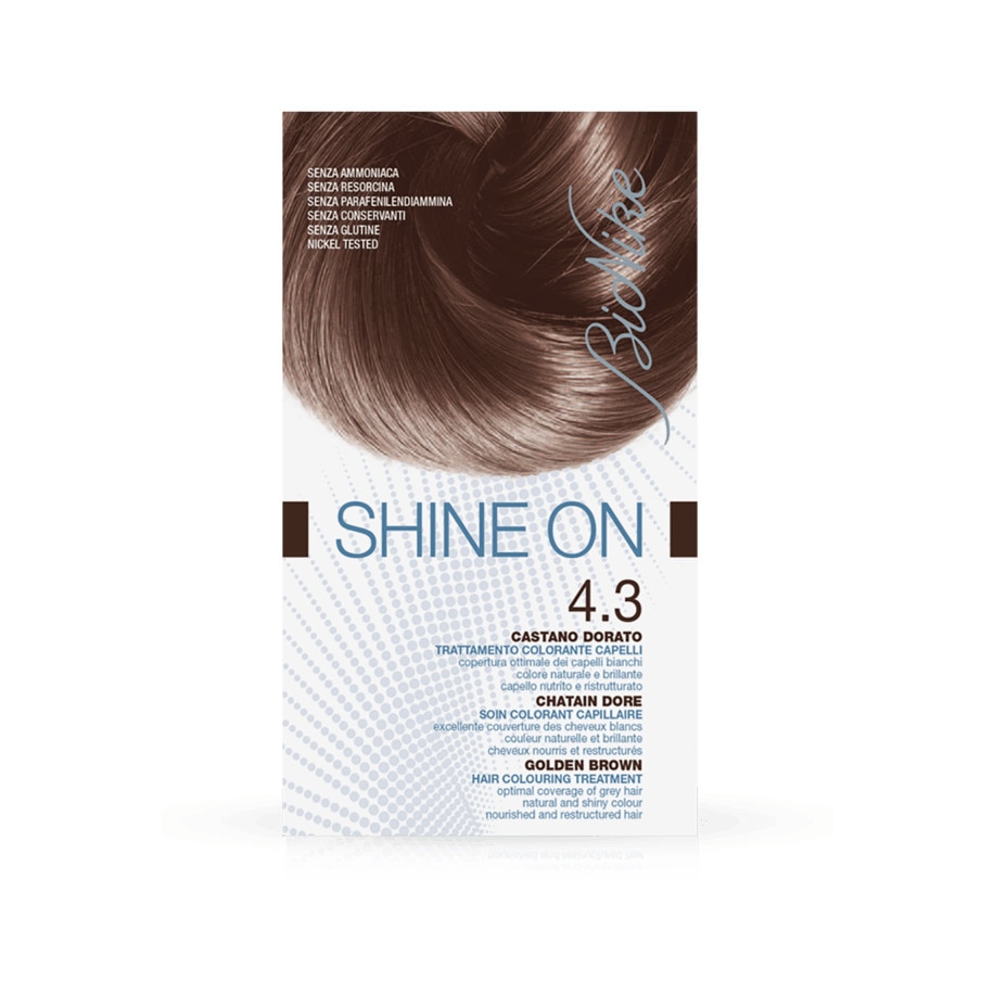Vopsea tratament Fara Parafenilendiamina, fara Amoniac, fara Rezorcinol, fara Conservanti sintetici nr.4.3 BIONIKE SHINE ON