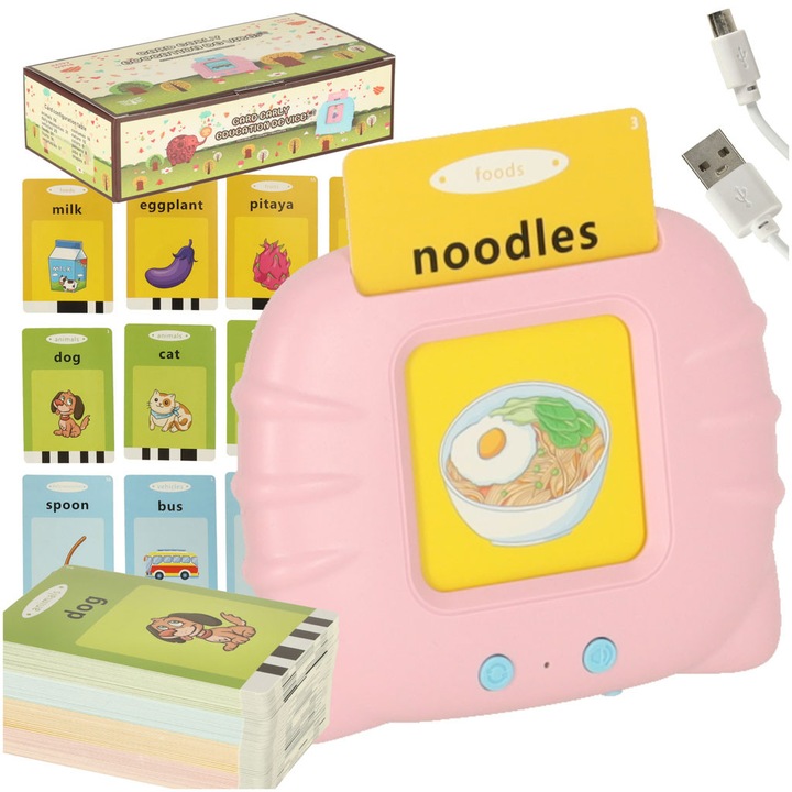 Oktató kártyaolvasó, Artemis, 112 kártya, rózsaszín