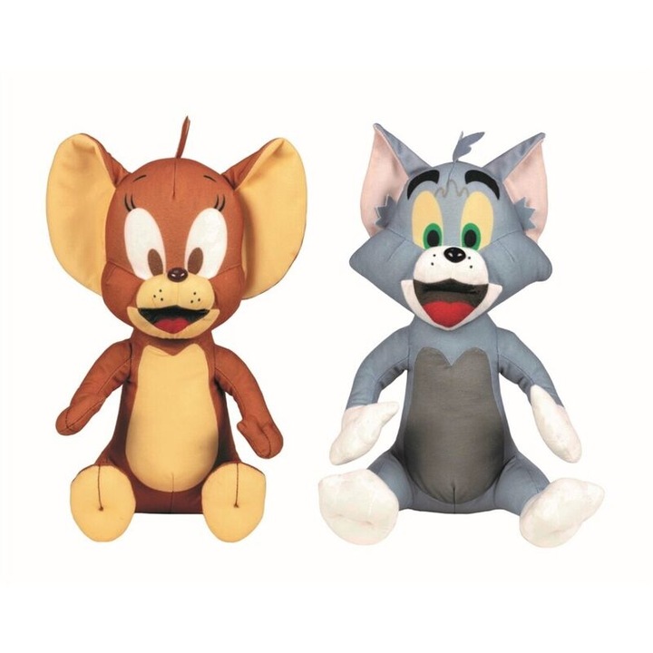 Set 2 Plusuri Tom si Jerry 20 Cm, Jucarii Moi, Sigure si Haioase pentru ...