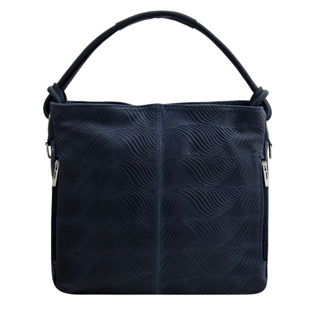 Geanta de dama din piele naturala, Isabela 2 Bleumarin