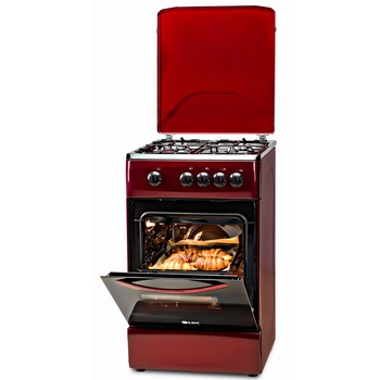 Aragaz LDK 5060 BORDO, Gaz, 4 arzatoare, Capac metalic, Siguranta, 50x60 cm, Rosu inchis, Preinstalare duze NG/LPG Aragaz LDK 5060 BORDO, Gaz, 4 arzatoare, Capac metalic, Siguranta, 50x60 cm, Rosu inchis, Preinstalare duze NG/LPG