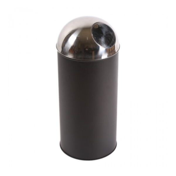 Cos gunoi PUSH cu galeata interioara (corp negru) - 30 L