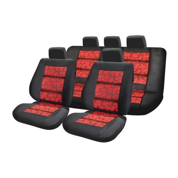 Set huse scaune premium LUX - Rosu