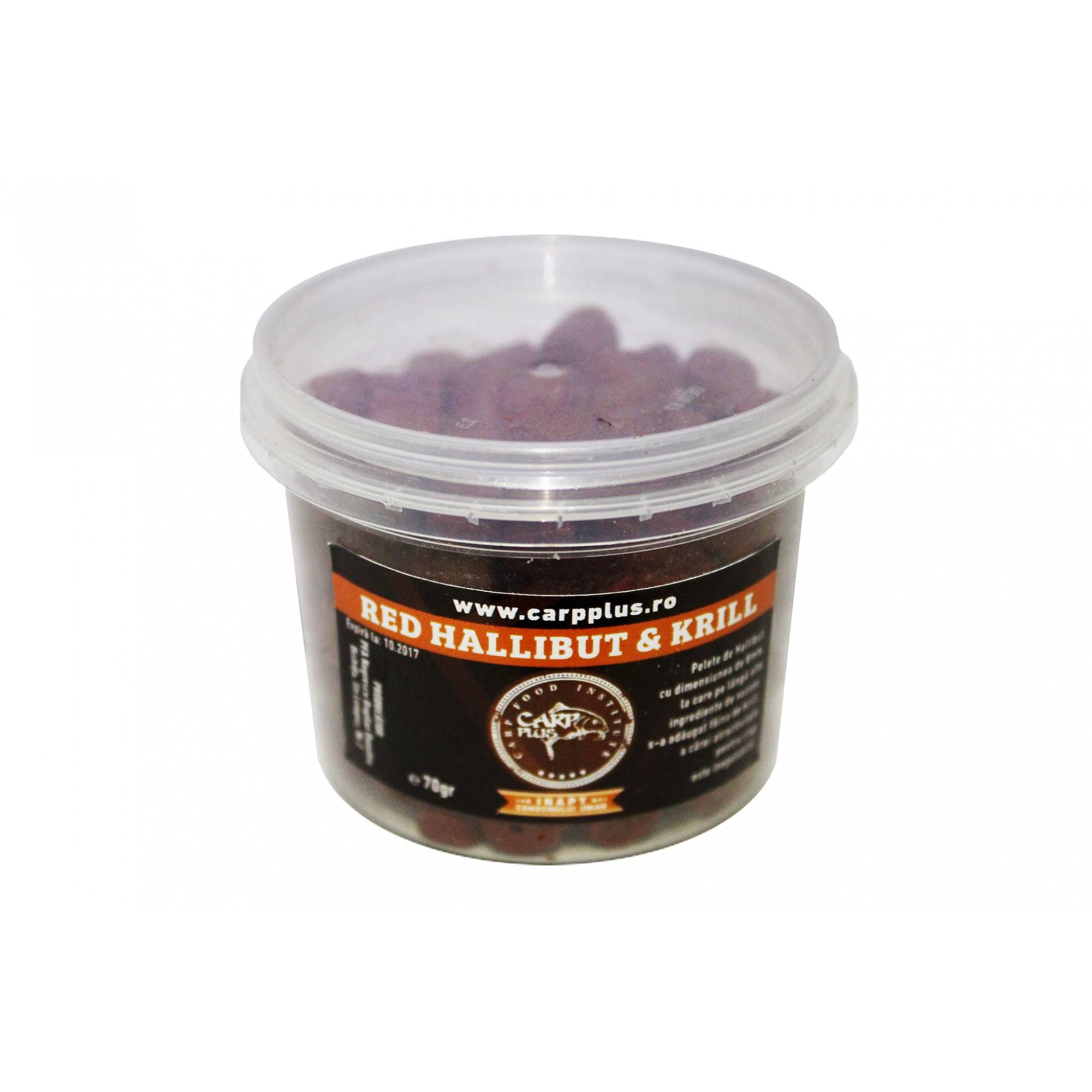 Pelete, Carp Plus Baits, Pelete de carlig Red Hallibut&Krill 8 mm 70 g