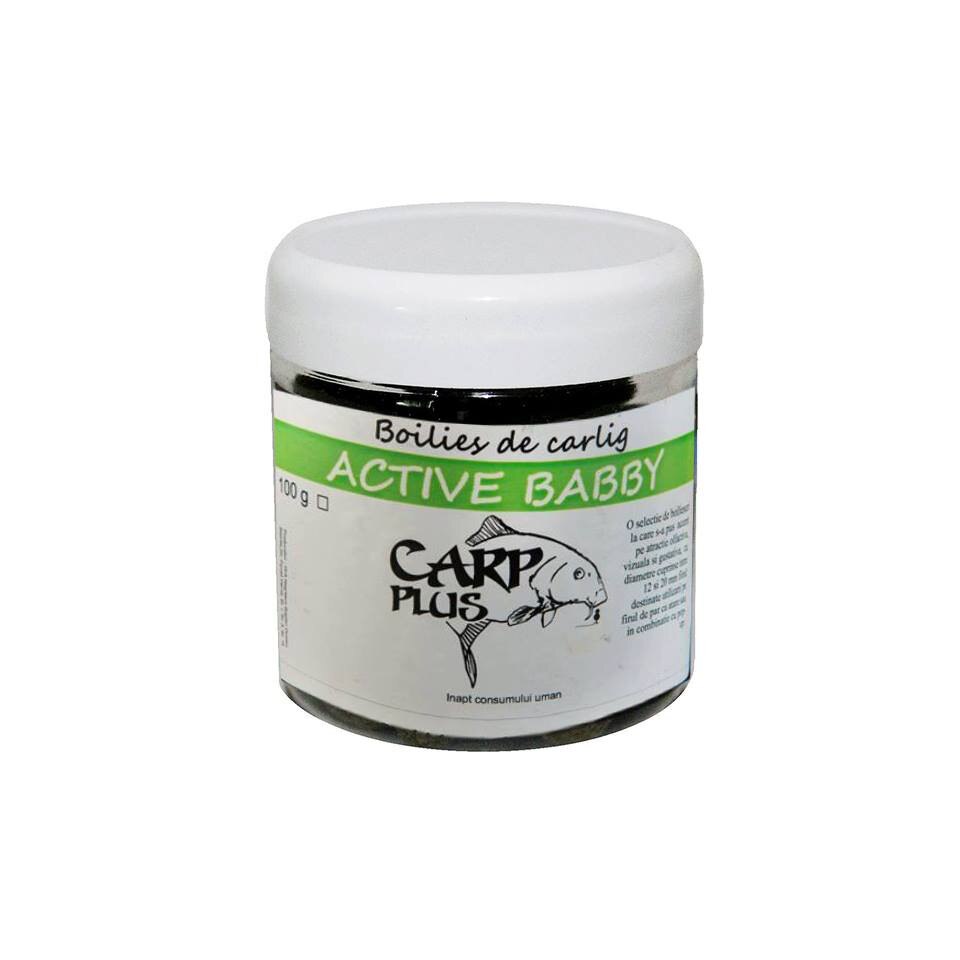 Momeala carlig, Carp Plus Baits, Boilies de carlig Active Baby 12-20 mm 100 g