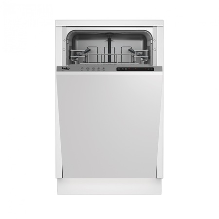 Masina de spalat vase incorporabila Beko DIS15010, 10 seturi, 5 programe, Clasa A+, 45 cm, Alb