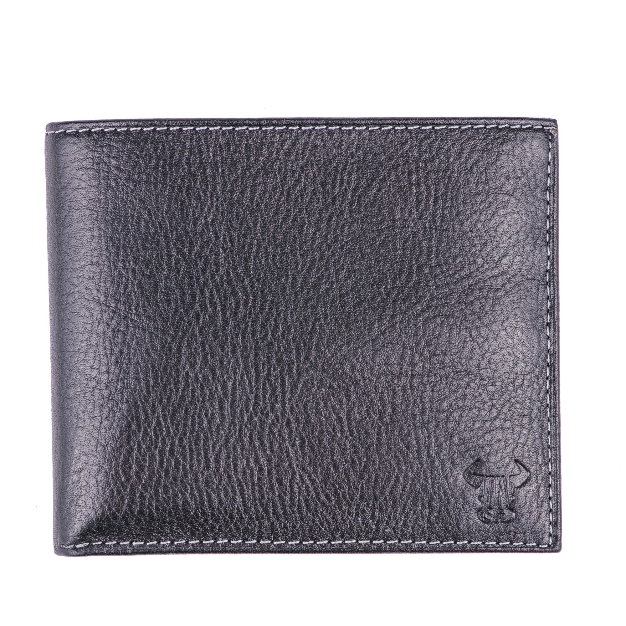 Portofel piele barbati, Toro Nero, Brown out